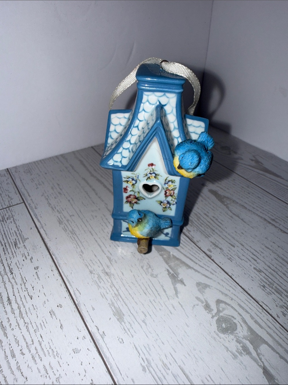 The Bradford Exchange Blue and White Birdhouse Ornament